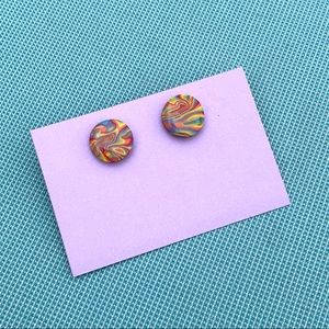 Rainbow Stud Earrings